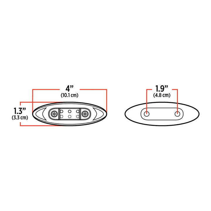 Small Infinity Clear Amber LED (6 Diodes)